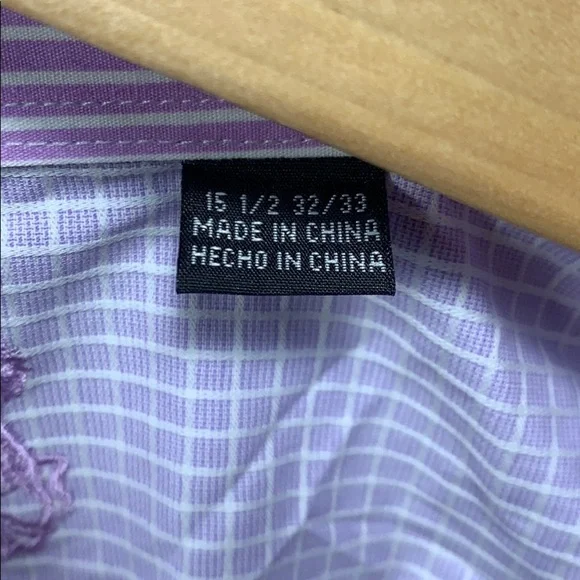 NWOT English Laundry Men’s Purple Dress Shirt - Picture 3 of 7